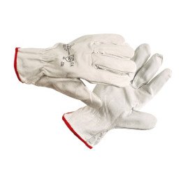 Cowhide gloves, top and...