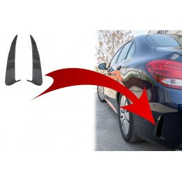 Rear Bumper Flaps Side Fins...