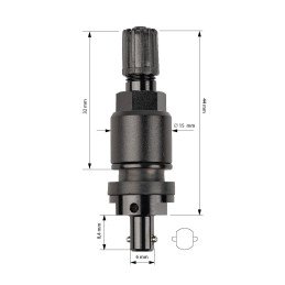 Autel press-in TPMS valve-blac