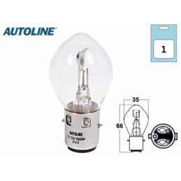 Лампа с металлическим цоколем