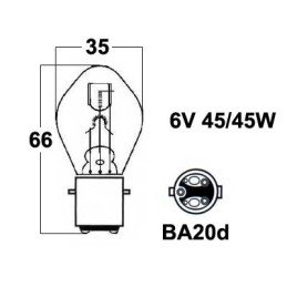 Lemputė su metaliniu cokolu