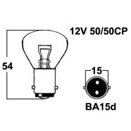 Metāla cokola spuldze
