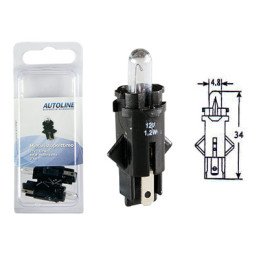 Пластиковая лампа с цоколем