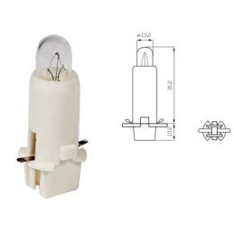 Plastmasas cokola spuldze