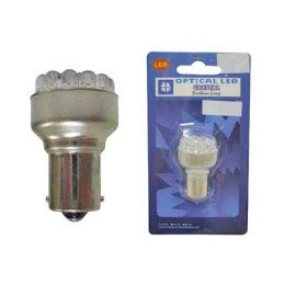 LED spuldze 12V BA15S SARKANA