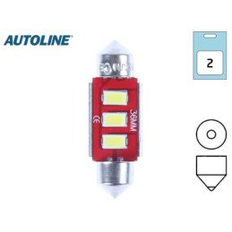 LED lemputė 36mm 12V 2.4W...