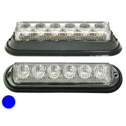 beacon 6-LED blue 12-24V