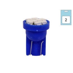 LED Spuldžu Pāris T10 Zils 12V