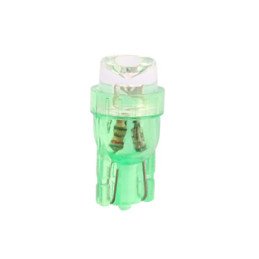 LED Spuldžu Pāris T10 Zaļš 12V