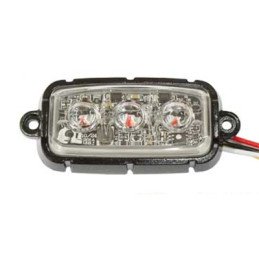 3 LED bāka Dzeltena 10-30V R65