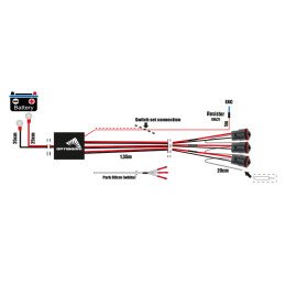 Wiring kit for 3 auxiliary...