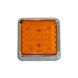LED Light Amber 100x100mm 24V