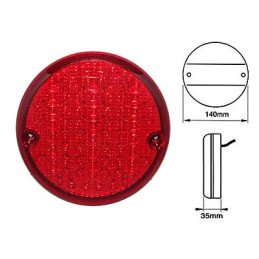 LED Rear Lamp 140mm Red 24V...