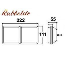 Резиновый корпус, 2 секции,...