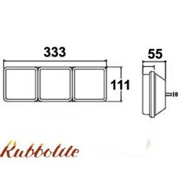 Резиновый корпус, 3 секции,...