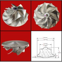 Billet kompresora spārniņi...