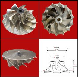Billet compressor wheel for...