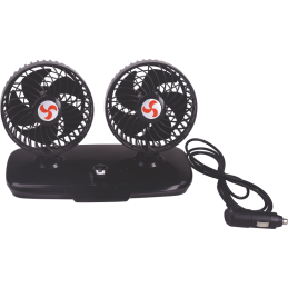 DOUBLE OSCILLATING CAR FAN