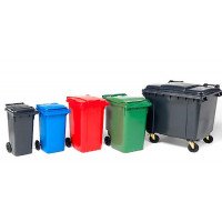 Atkritumu konteineri, kastes un tilpnes